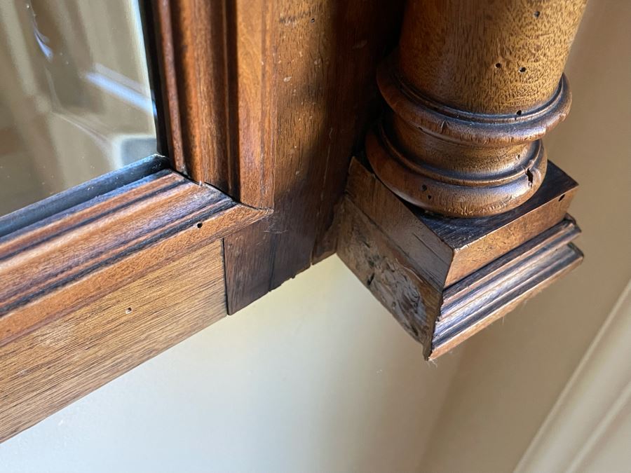 Antique Wooden Wall Mirror 39 X 58 [Photo 9]