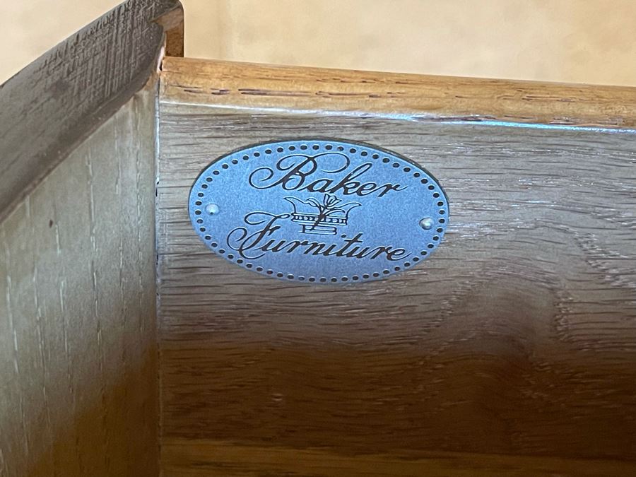 Baker Furniture Drum Table With Drawer 21W X 28H [Photo 5]