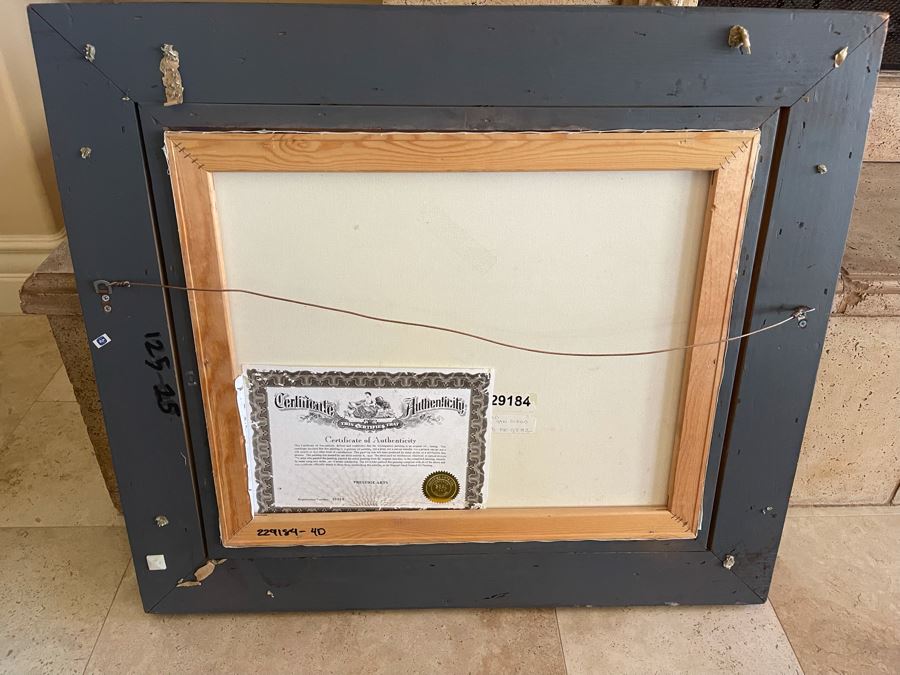 Framed Original Oil Painting On Canvas With Certificate Of Authenticity 24 X 20 [Photo 11]