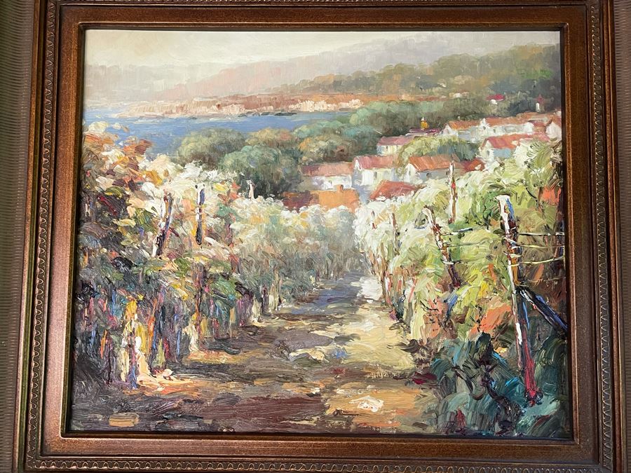 Framed Original Oil Painting On Canvas With Certificate Of Authenticity 24 X 20 [Photo 1]