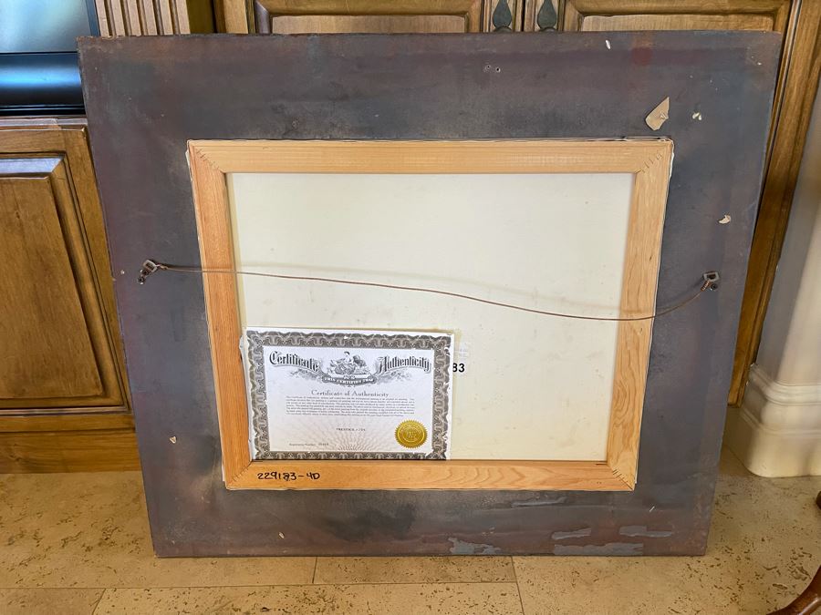 Framed Original Oil Painting On Canvas With Certificate Of Authenticity 24 X 20 [Photo 11]