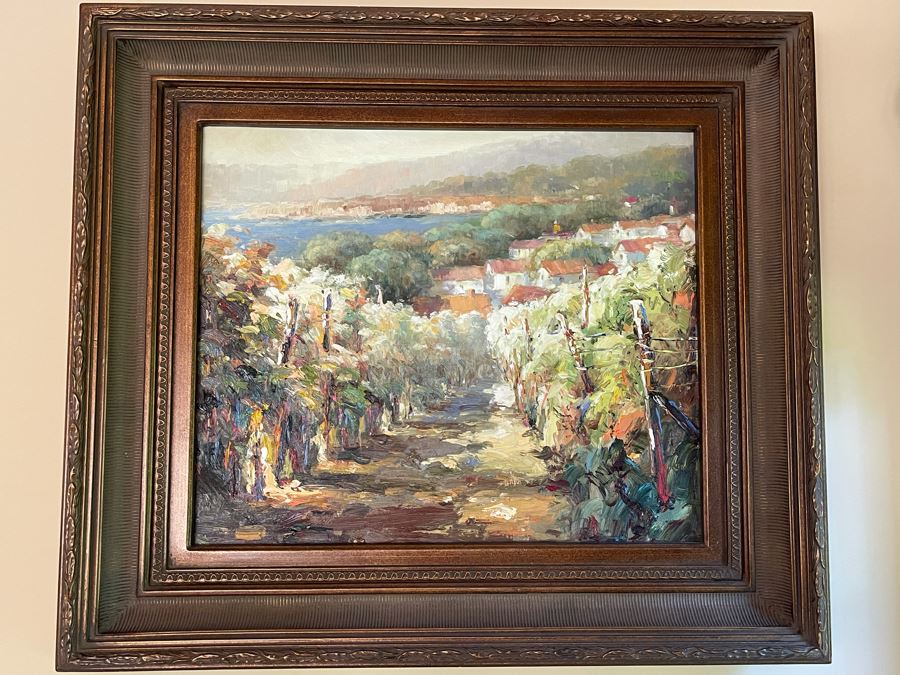 Framed Original Oil Painting On Canvas With Certificate Of Authenticity 24 X 20 [Photo 2]