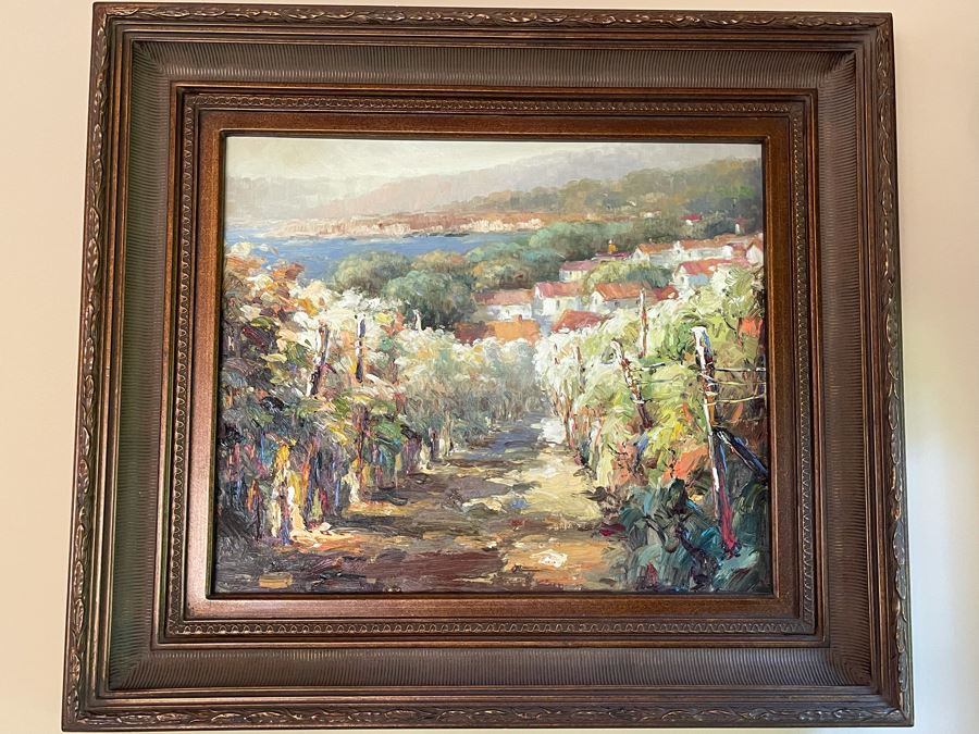 Framed Original Oil Painting On Canvas With Certificate Of Authenticity 24 X 20 [Photo 3]
