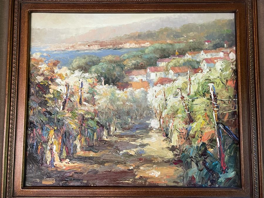 Framed Original Oil Painting On Canvas With Certificate Of Authenticity 24 X 20 [Photo 4]