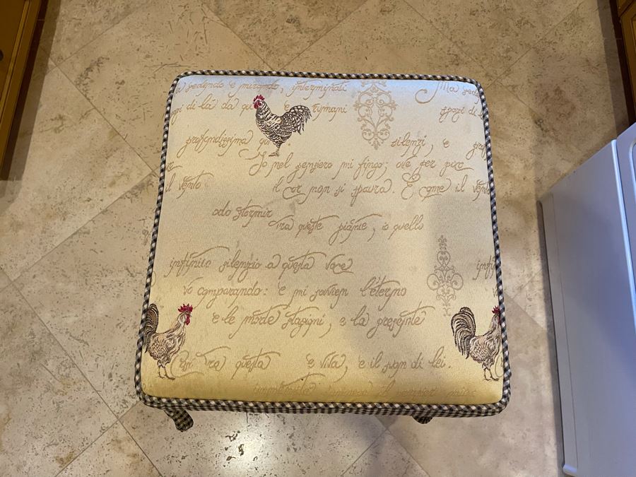 Ballard Designs Rush Seat Stool Made In Italy 16W X 25H [Photo 4]