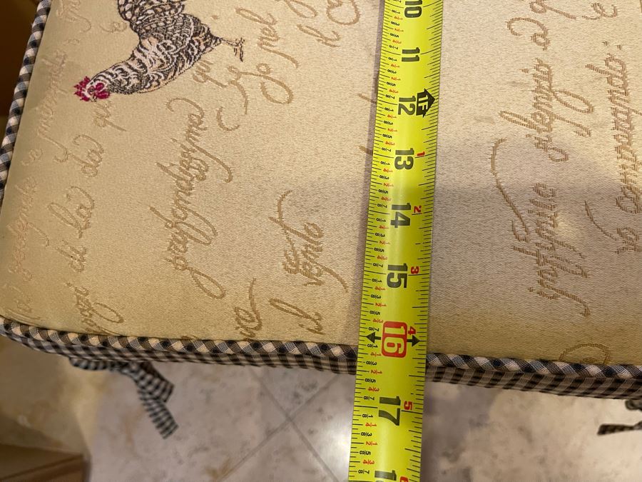 Ballard Designs Rush Seat Stool Made In Italy 16W X 25H [Photo 7]