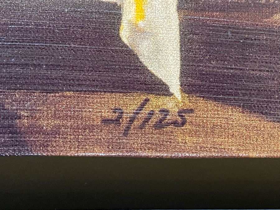 Stephen F. Verona Limited Edition Framed Canvas Print Of French Restaurant Le Petit Zinc Signed And Numbered 28 X 20 [Photo 9]