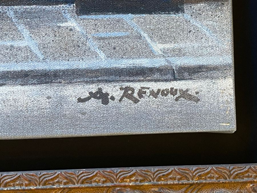 Framed Canvas Print Of Paris France Restaurant 20 X 16 [Photo 6]