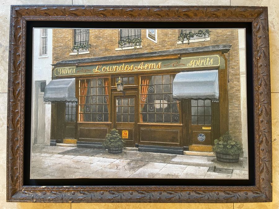 Framed Canvas Print Of Pub 23 X 16 [Photo 2]