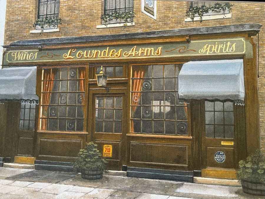 Framed Canvas Print Of Pub 23 X 16 [Photo 4]