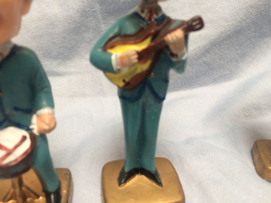 The Beatles c. 1960's Bobblehead Figures Hong Kong Caketoppers Nodder Bobble SET of 4  [Photo 7]