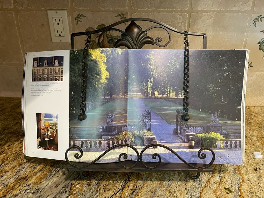 Metal Book Display Stand With The French Chateau Book [Photo 3]