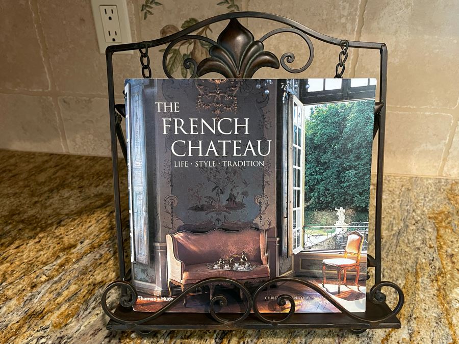 Metal Book Display Stand With The French Chateau Book