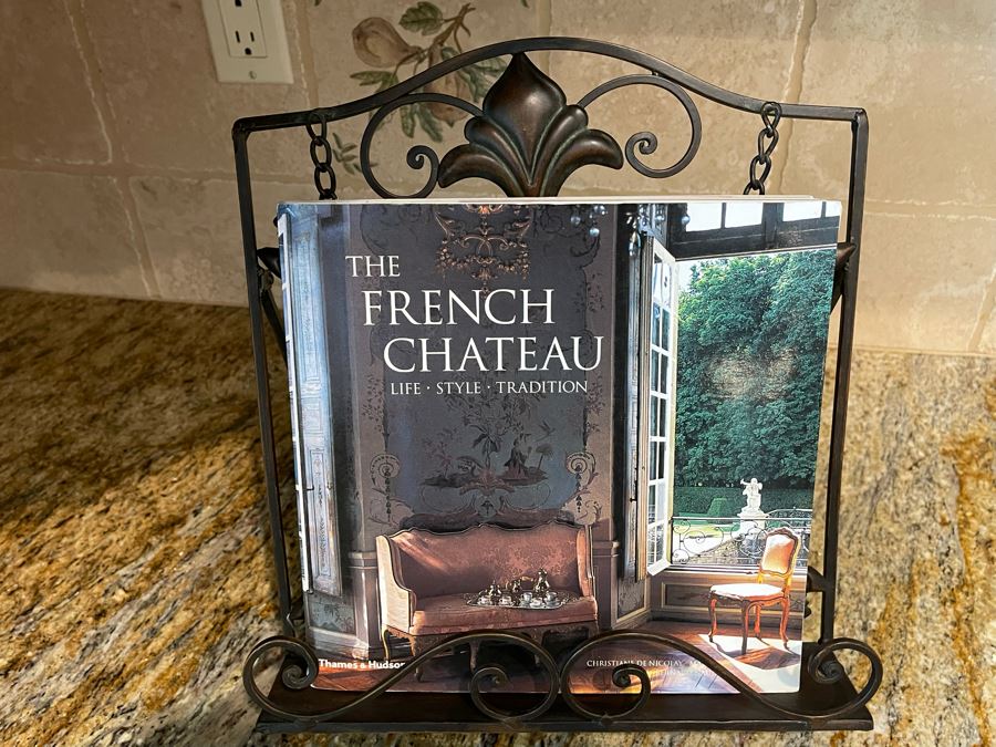 Metal Book Display Stand With The French Chateau Book [Photo 2]
