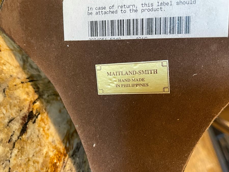 Maitland-Smith Metal Book Display Stand With Marble Base 15W X 23H And French By Design Book [Photo 11]