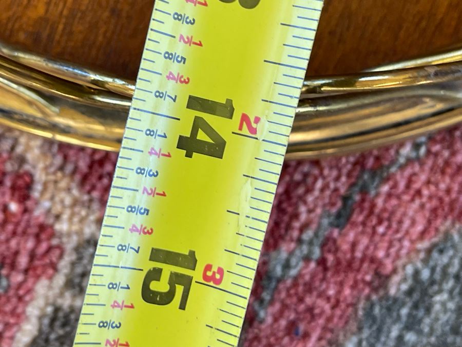 La Barge Oval Wooden And Metal Tray 14 X 12 [Photo 5]