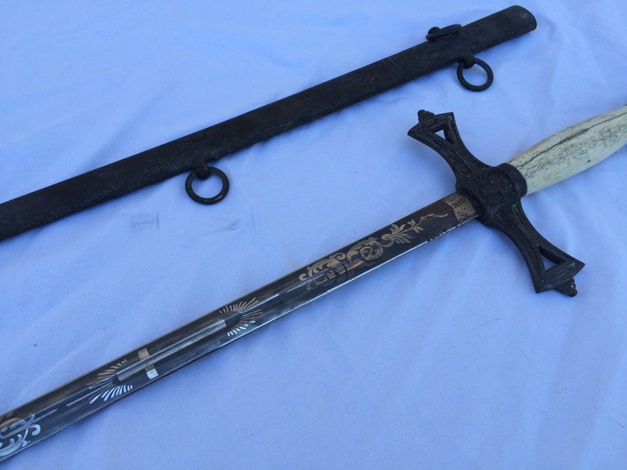 California Knights Templar Sword Masonic by J H Wilson Phila [Photo 46]