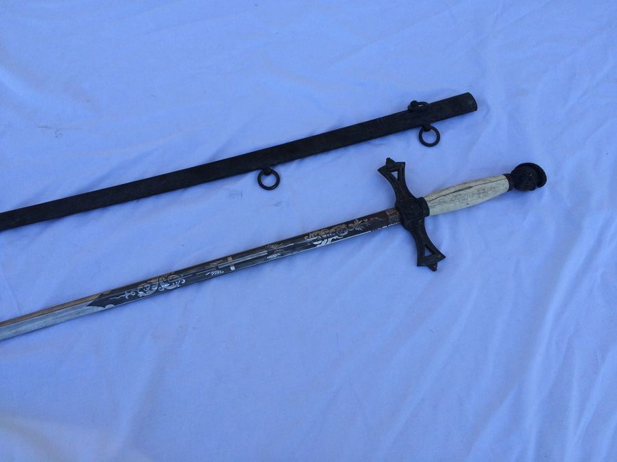 California Knights Templar Sword Masonic by J H Wilson Phila [Photo 45]