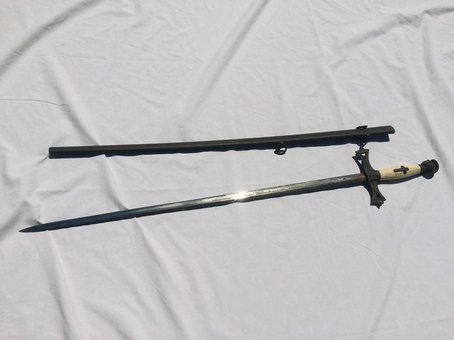California Knights Templar Sword Masonic by J H Wilson Phila [Photo 16]