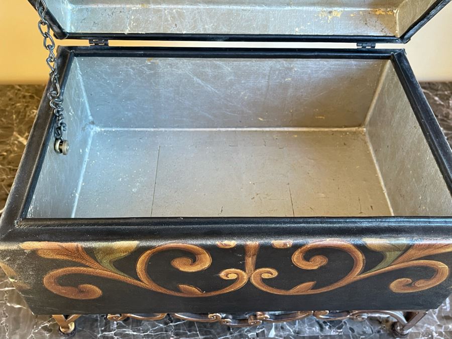 Decorative Accent Box With Metal Stand 15W X 10D X 11H [Photo 5]