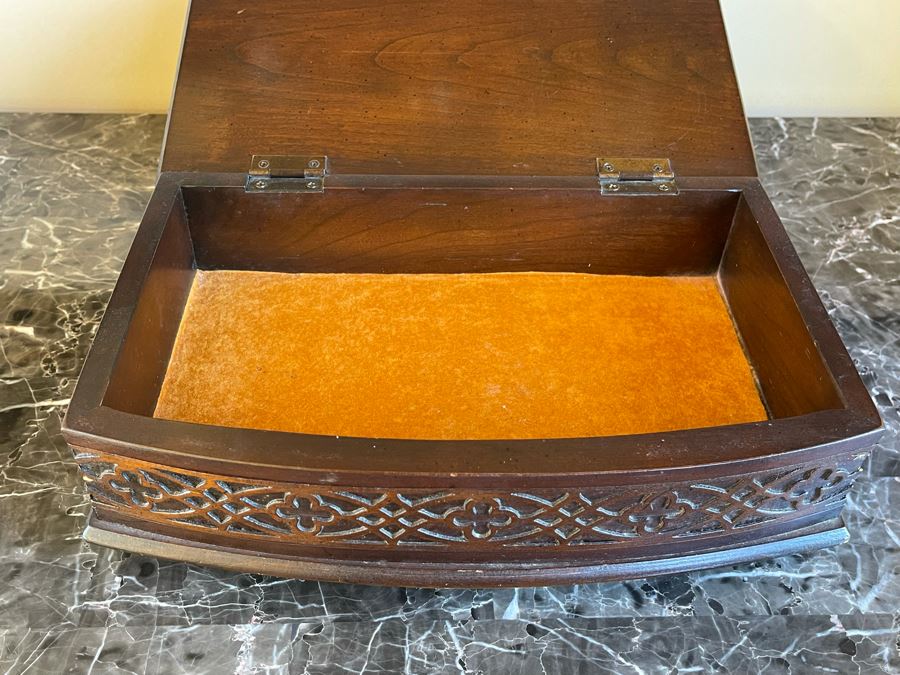 Vintage Wooden Accent Box 12W X 8D X 4H Retails $105 [Photo 5]
