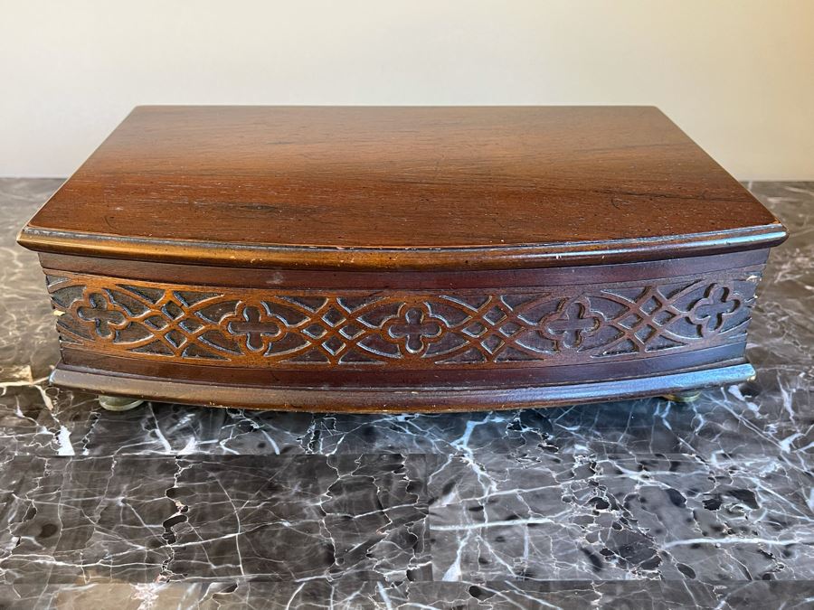 Vintage Wooden Accent Box 12W X 8D X 4H Retails $105 [Photo 2]