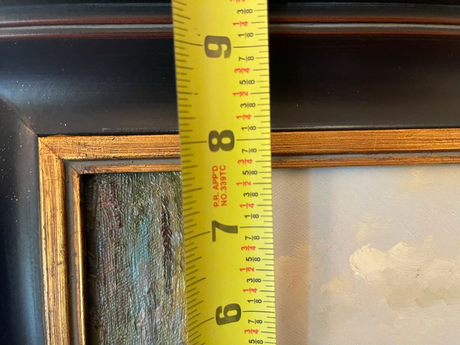 Small Signed Painting By Milner 10 X 8 Includes Metal Easel [Photo 12]