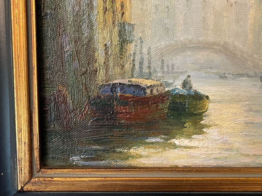 Small Signed Painting By Milner 10 X 8 Includes Metal Easel [Photo 6]