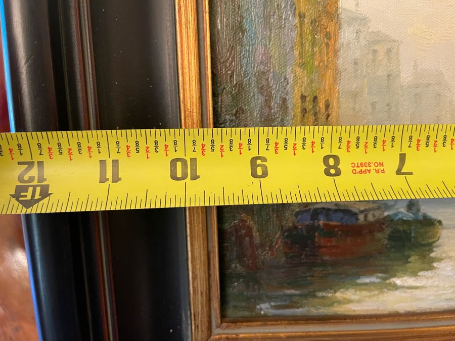 Small Signed Painting By Milner 10 X 8 Includes Metal Easel [Photo 11]