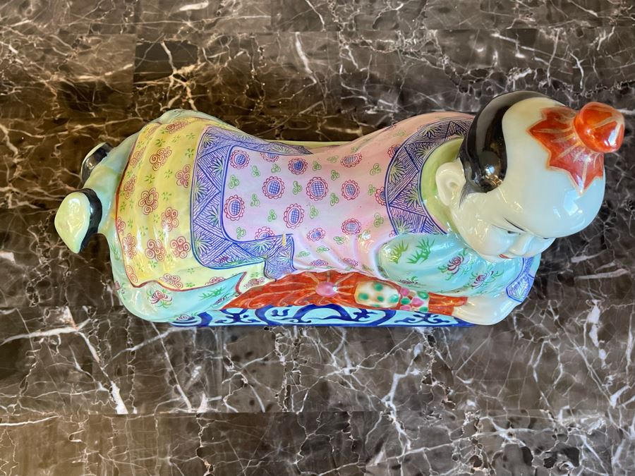 Chinese Porcelain Pillow Box 11W X 5.5D X 7.5H [Photo 5]