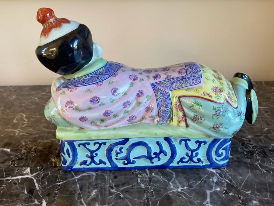 Chinese Porcelain Pillow Box 11W X 5.5D X 7.5H [Photo 8]