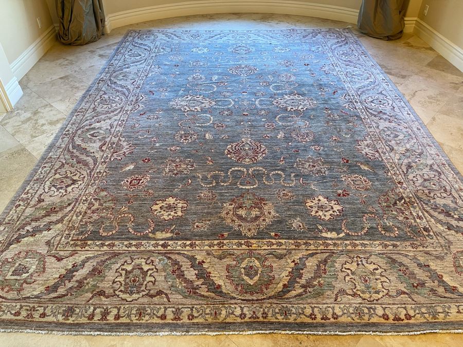 JUST ADDED - Large Hand Knotted Persian Area Rug Made In Pakistan 14’ X 10’3” [Photo 5]