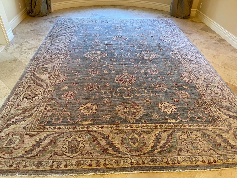JUST ADDED - Large Hand Knotted Persian Area Rug Made In Pakistan 14’ X 10’3” [Photo 4]