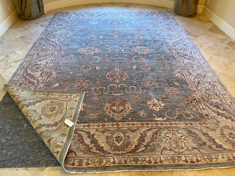 JUST ADDED - Large Hand Knotted Persian Area Rug Made In Pakistan 14’ X 10’3” [Photo 10]