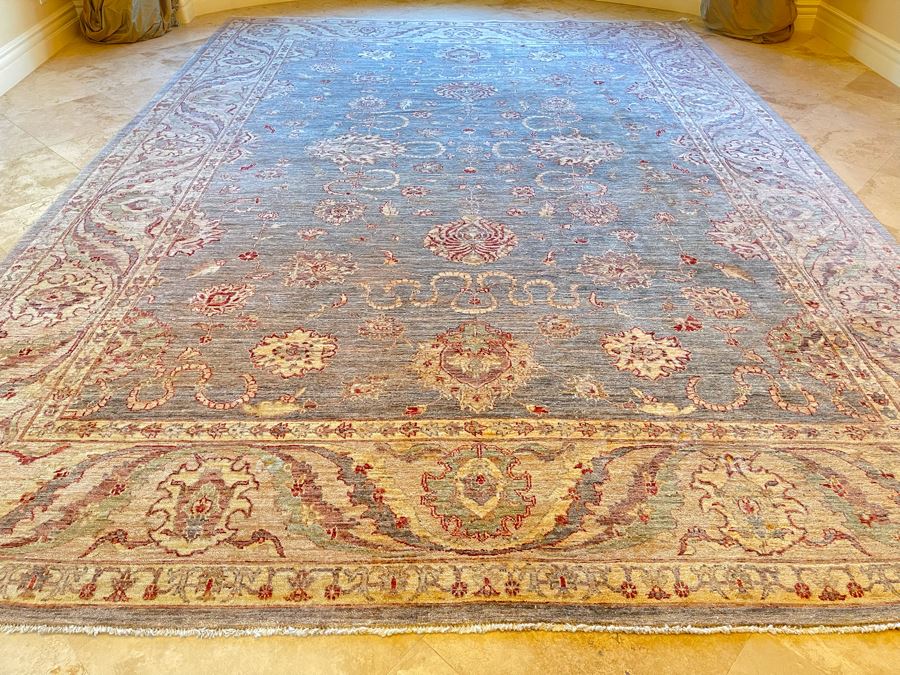 JUST ADDED - Large Hand Knotted Persian Area Rug Made In Pakistan 14’ X 10’3” [Photo 6]