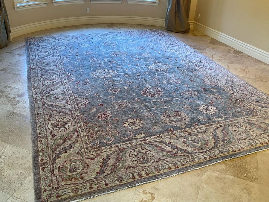 JUST ADDED - Large Hand Knotted Persian Area Rug Made In Pakistan 14’ X 10’3” [Photo 8]