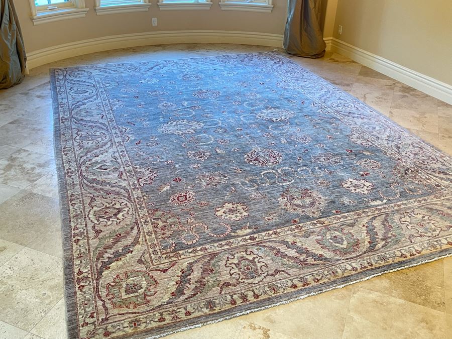 JUST ADDED - Large Hand Knotted Persian Area Rug Made In Pakistan 14’ X 10’3” [Photo 9]