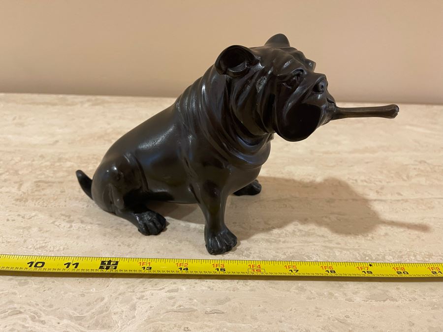 JUST ADDED - Metal Bulldog Figurine 9W [Photo 2]