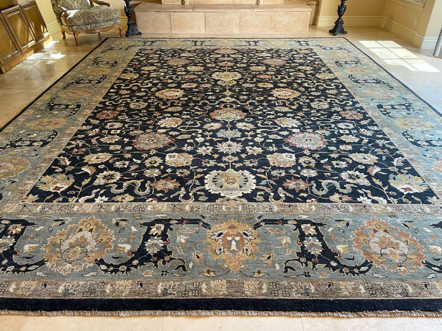JUST ADDED - Large Hand Knotted Persian Area Rug 17’ X 13’5” [Photo 3]