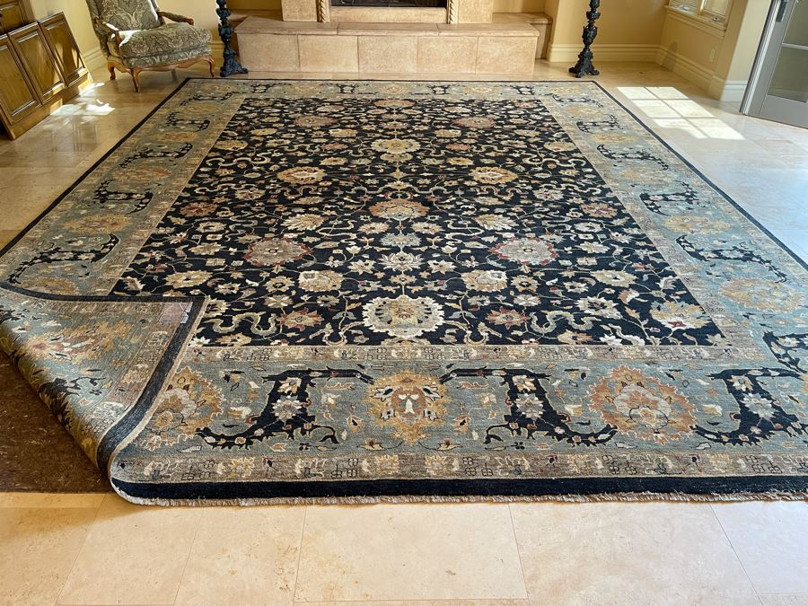 JUST ADDED - Large Hand Knotted Persian Area Rug 17’ X 13’5” [Photo 12]