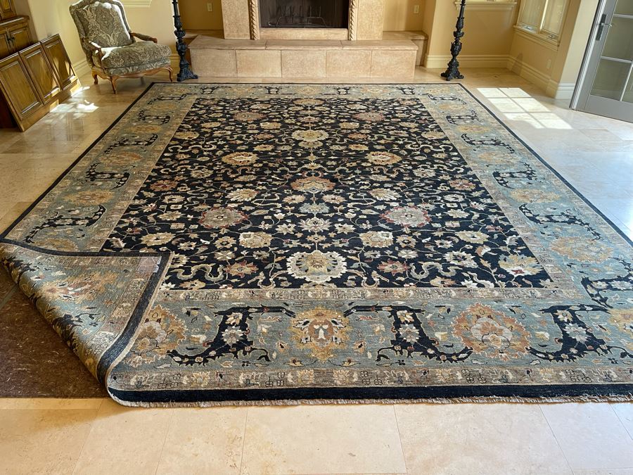 JUST ADDED - Large Hand Knotted Persian Area Rug 17’ X 13’5” [Photo 13]