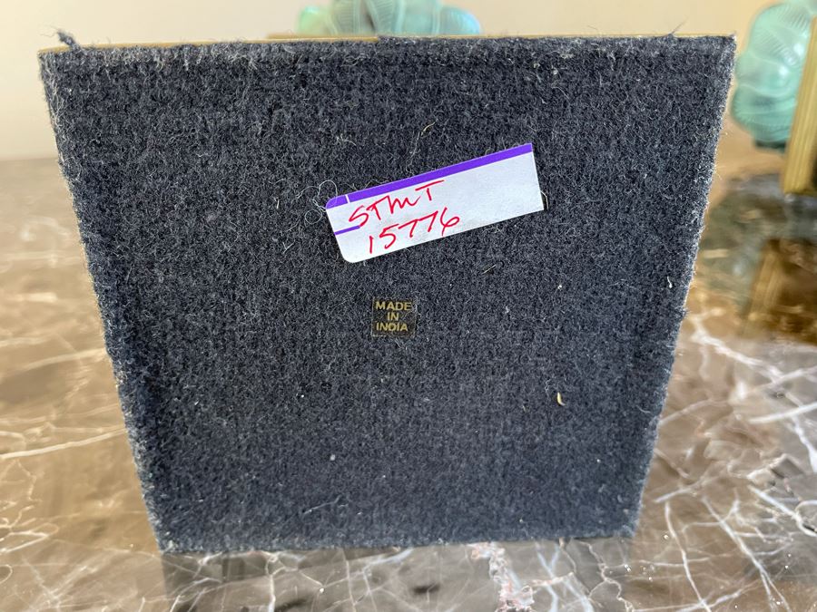 JUST ADDED - Pair Of Decorative Metal French Style Accent Pieces Made In India 16H [Photo 6]