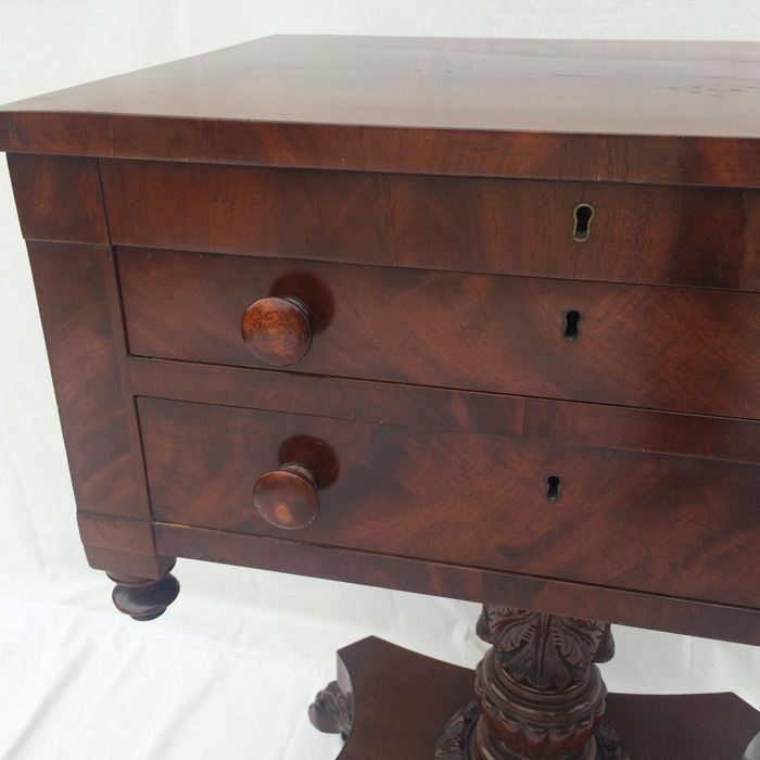 Empire Two Drawer Sewing Stand, Mahogany. [Photo 5]