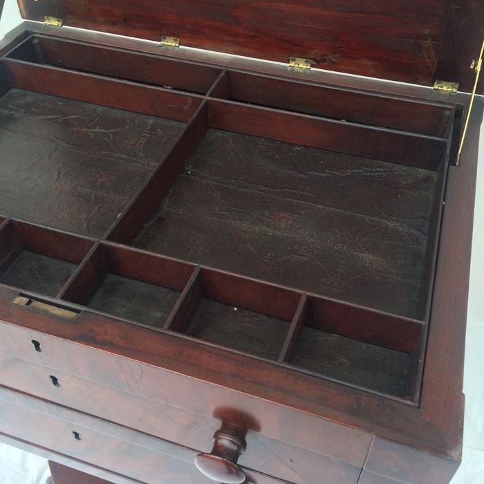 Empire Two Drawer Sewing Stand, Mahogany. [Photo 18]