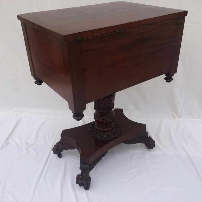 Empire Two Drawer Sewing Stand, Mahogany. [Photo 24]