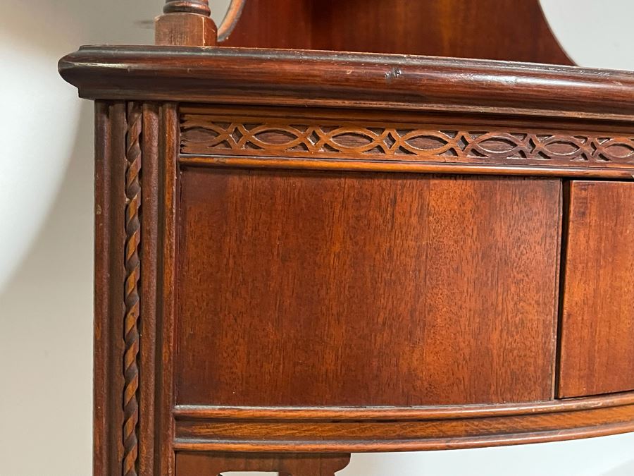 JUST ADDED - Wabash Mahogany Corner Cabinet 26.5W X 19D X 54H [Photo 10]