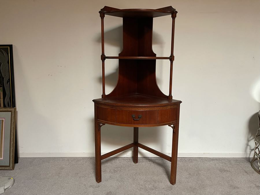 JUST ADDED - Wabash Mahogany Corner Cabinet 26.5W X 19D X 54H [Photo 7]