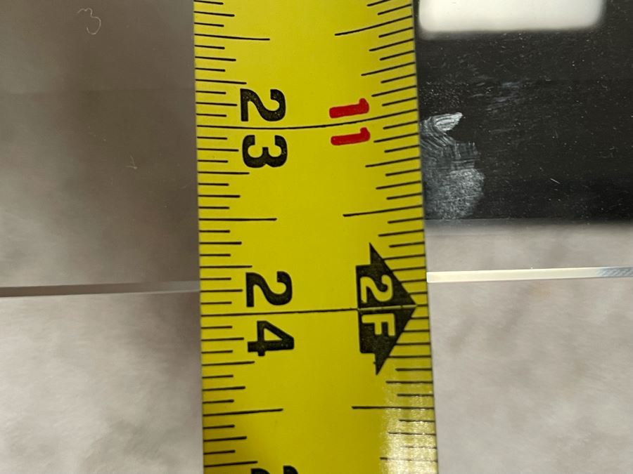 JUST ADDED - Contemporary Metal And Glass Side Table 22W X 24D X 24H [Photo 7]