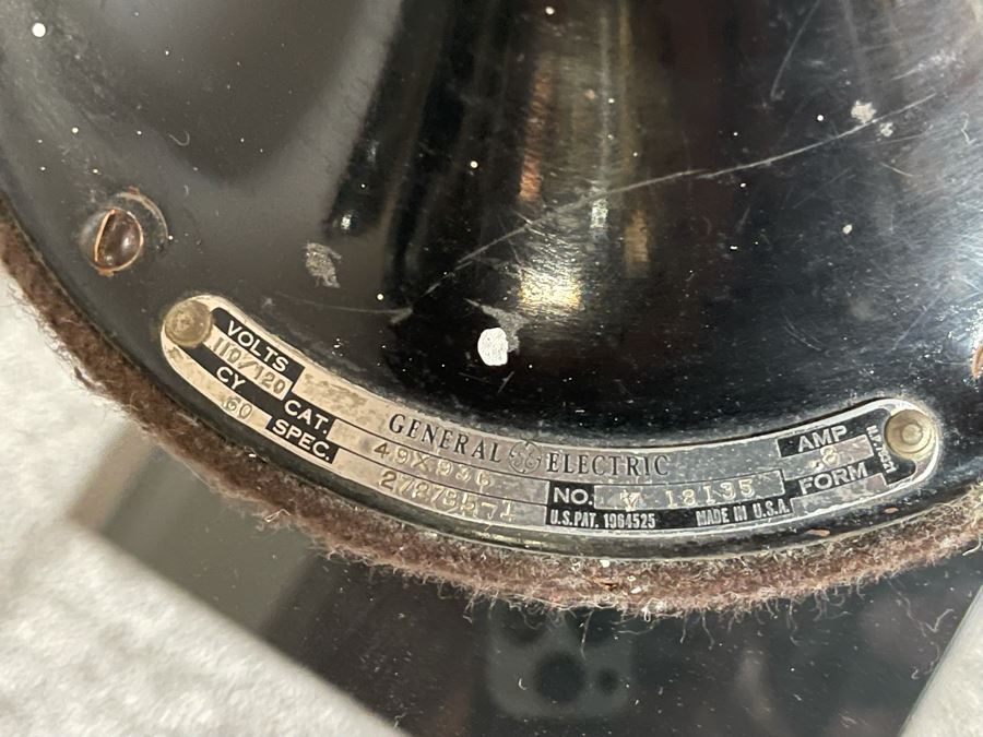 JUST ADDED - Vintage Art Deco General Electric Industrial Working Metal Fan [Photo 7]