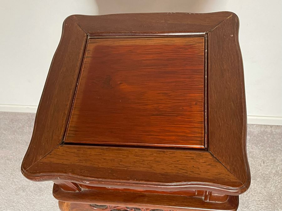 JUST ADDED - Chinese Wooden Fern Stand 12W X 12D X 31H [Photo 6]